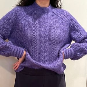 La Maille Sézane Purple Sweater (Medium) Perfect Condition